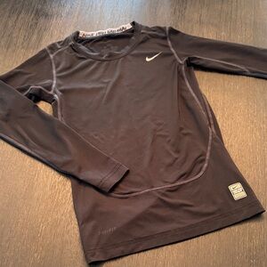 Nike - Boys -Black Long Sleeve Dri-FIT Shirt